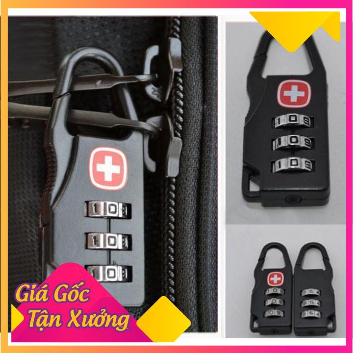 [HCM][ RẺ VÔ ĐỊCH ] Khóa Vali Khóa Balo Mã Số Chữ Thập Hàng Cao Cấp - 3646