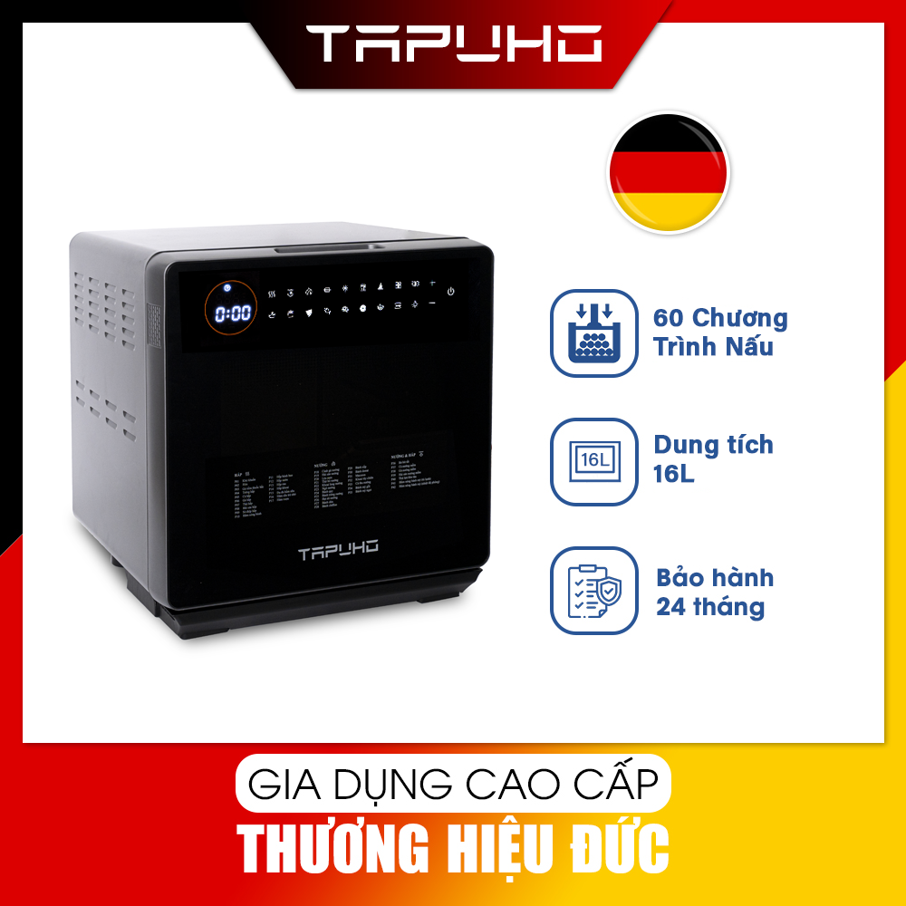 Nồi chiên hơi nước tapuho tsf16 dung tích 16l 2800w tích hợp 60 chương trình nấu bảo hành chính hãng 24 tháng