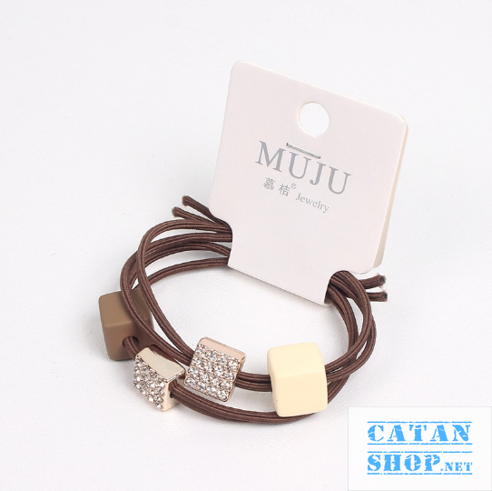 Dây cột tóc phong cách hàn quốc kiểu dáng dễ thương, thun buột tóc cao su co dãn họa tiết cute cho nữ