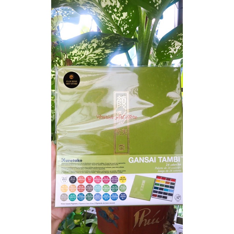 Màu nước gansai tambi kuretake - set 12/18/24 màu