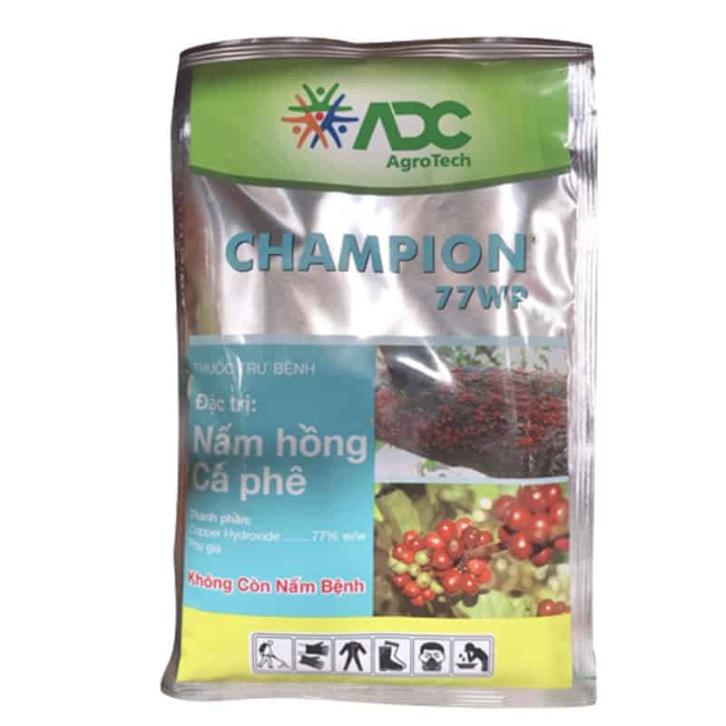 Champion 77wp 100g – đặc trừ nấm hồng, thán thư cây trồng.