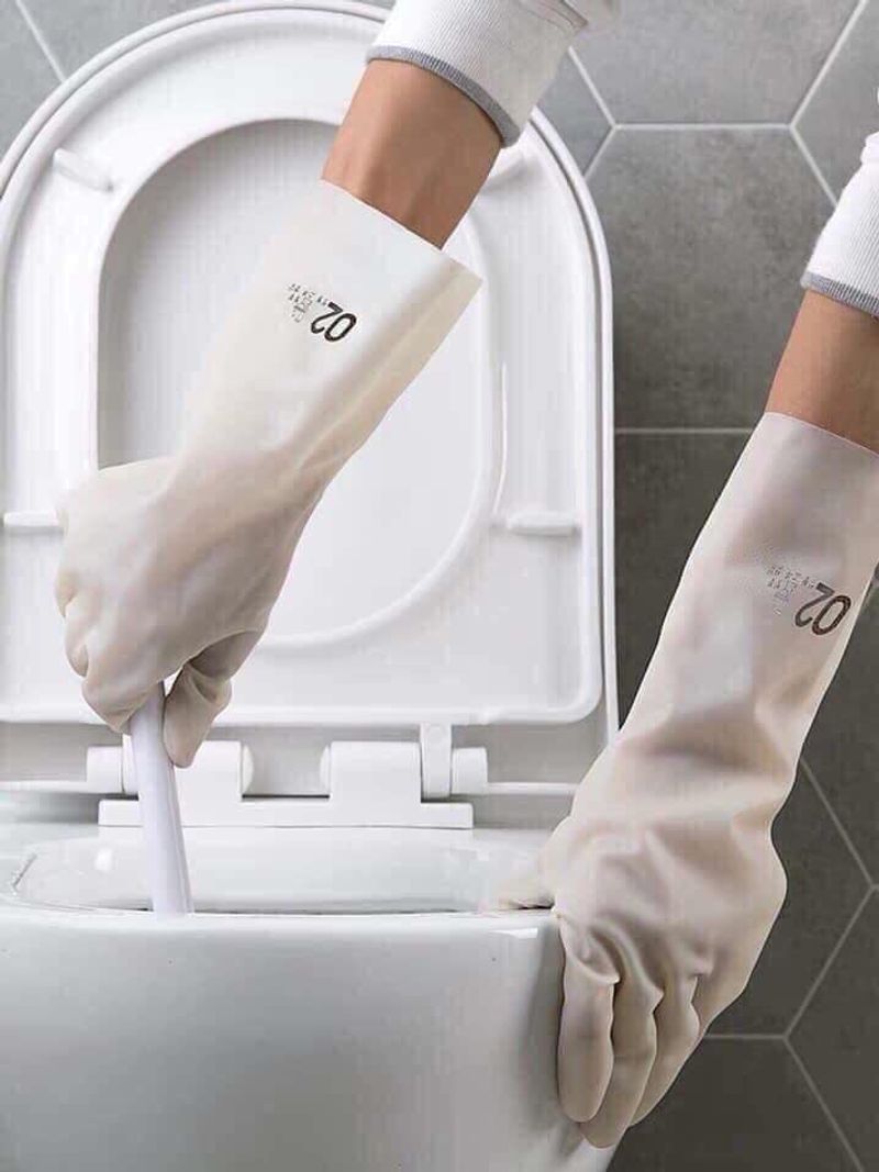 [GĂNG TAY RỬA CHÉN CAO SU SIÊU DAI HÌNH CON HƯƠU - GĂNG TAY RỬA BÁT - GĂNG TAY LÀM BẾP - GĂNG TAY VỆ SINH (HOẶC HẠC) BT648