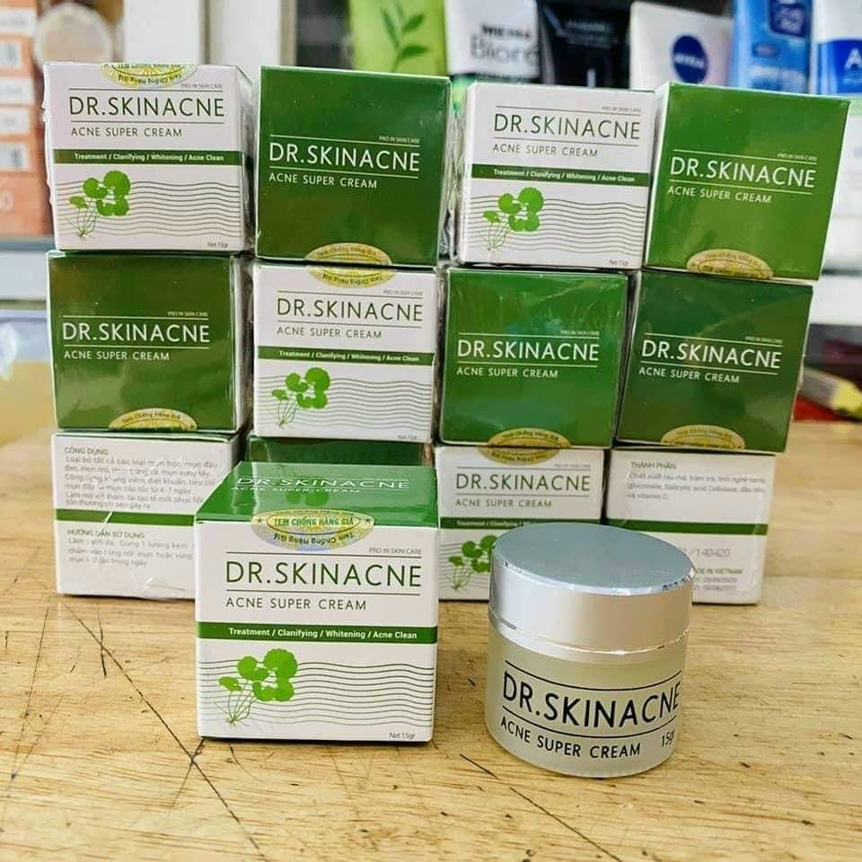 (Combo 5 Hộp) Kem Dr Skinacne Sạch Mụn Xóa Thâm Trắng Da 15g