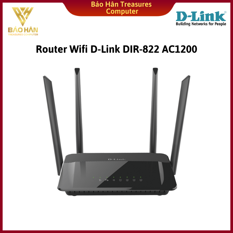 Router wifi d-link dir-822 công suất cao ac1200 - hàng chính hãng
