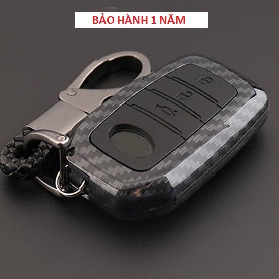 Bao da chìa khóa cacbon xe toyota camry 2014 - 2018