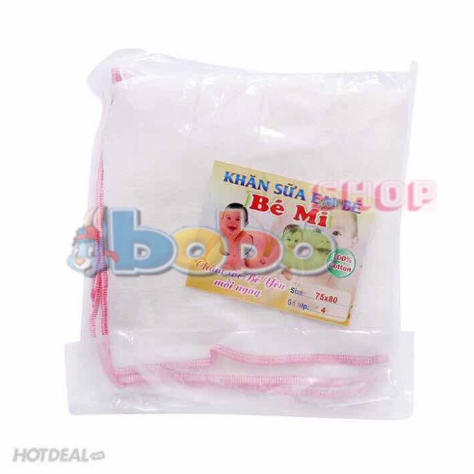 [HCM]Cmbo 3 khăn tắm vải xô 4 lớp Bemi - khăn tắm cho bé
