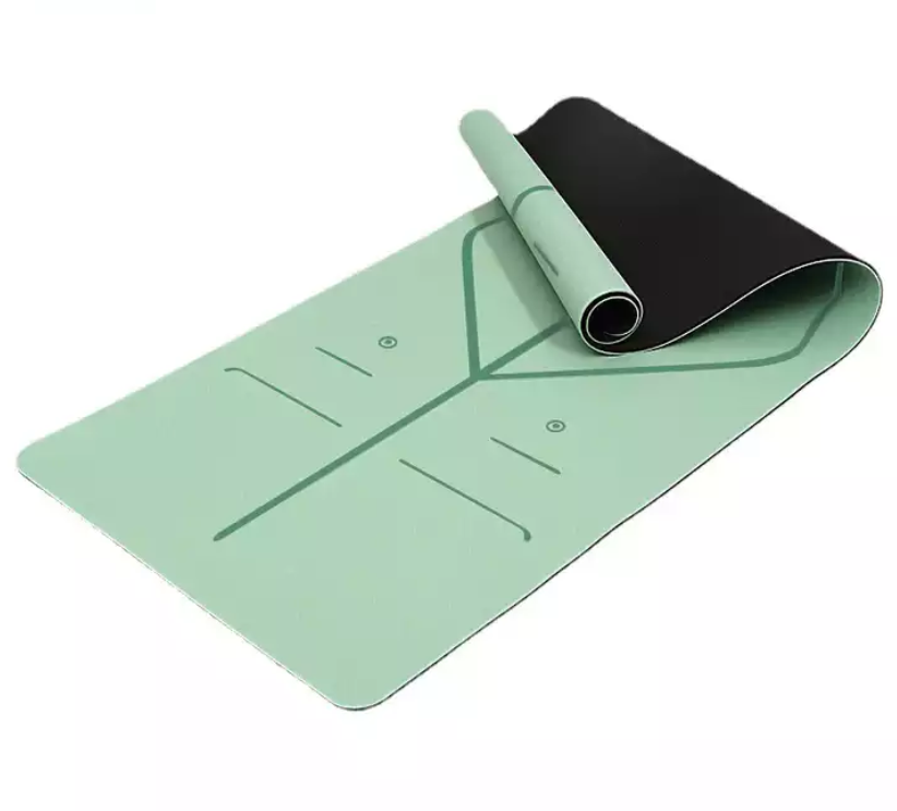Thảm yoga định tuyến cao cấp, thảm tập yoga, tập gym 2 lớp 8mm chất liệu tpe + túi đựng thảm cao cấp