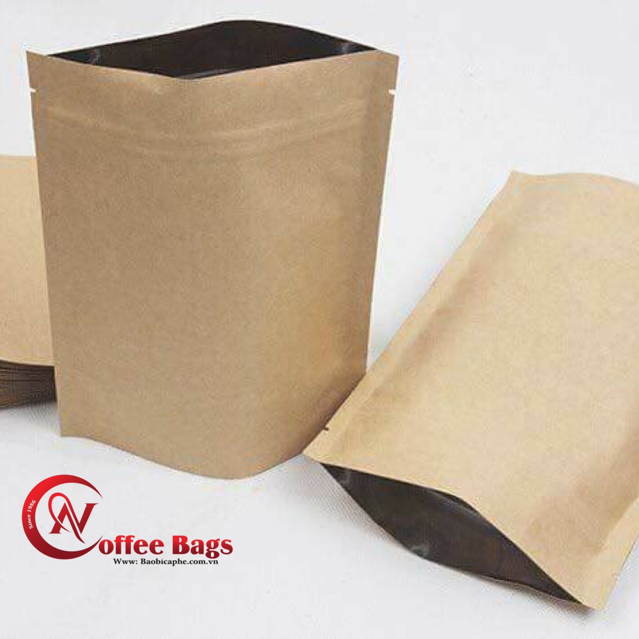 [500gr/size] - túi zipper 2 mặt giấy không cửa sổ đựng trà cafe bánh mứt mỹ phẩm