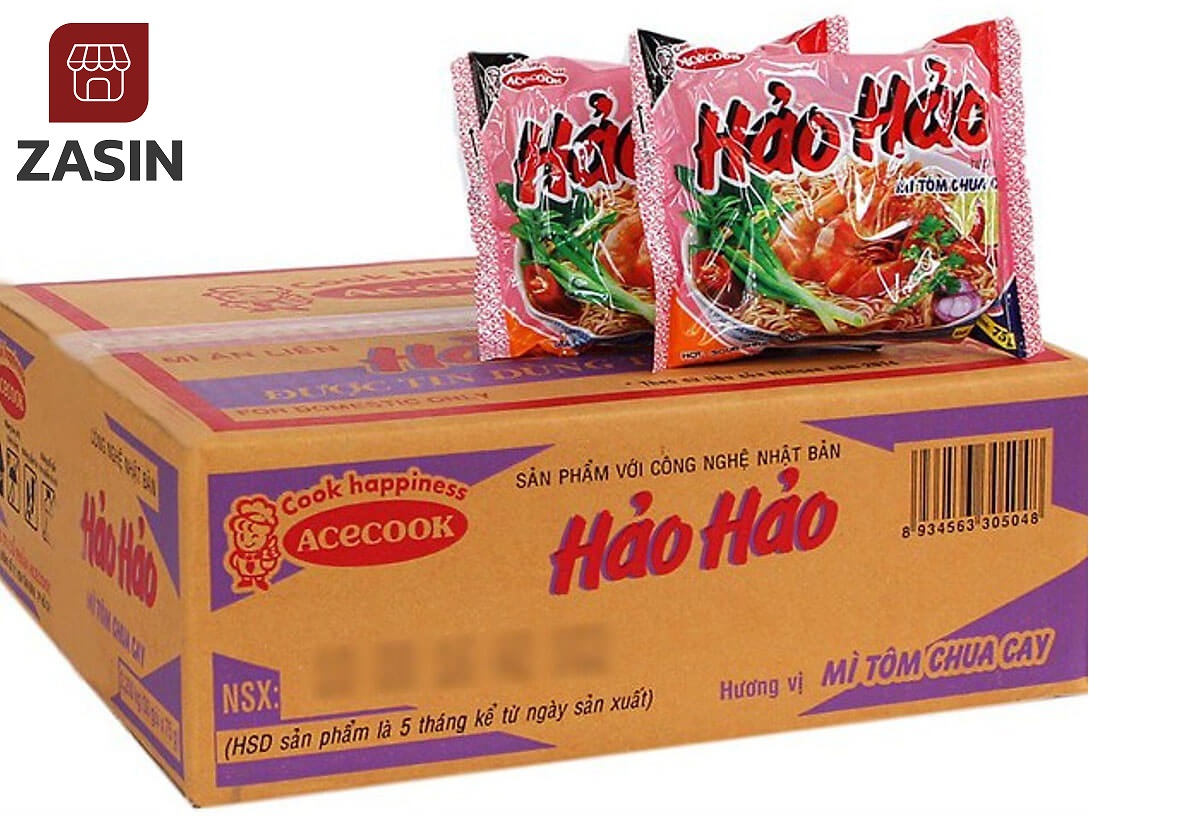 [HCM]Gía sỉ 1 thùng mì hảo hảo tôm chua cay ( 30 GÓI )