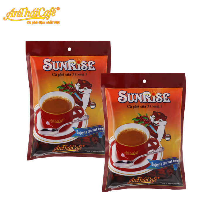 Combo 2 túi cà phê sữa Sunrise Túi 20 gói x 18gr - AnTháiCafé