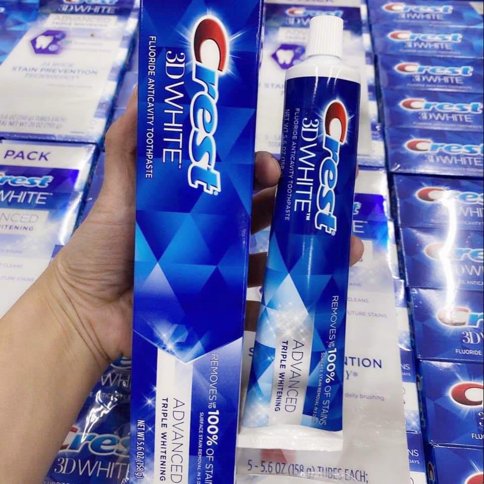 Kem đánh răng Crest 3D advanced triple white