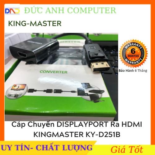 Cáp chuyển đổi DisplayPort to HDMI KingMaster KY-D251B hỗ trợ hình ảnh sắc nét
