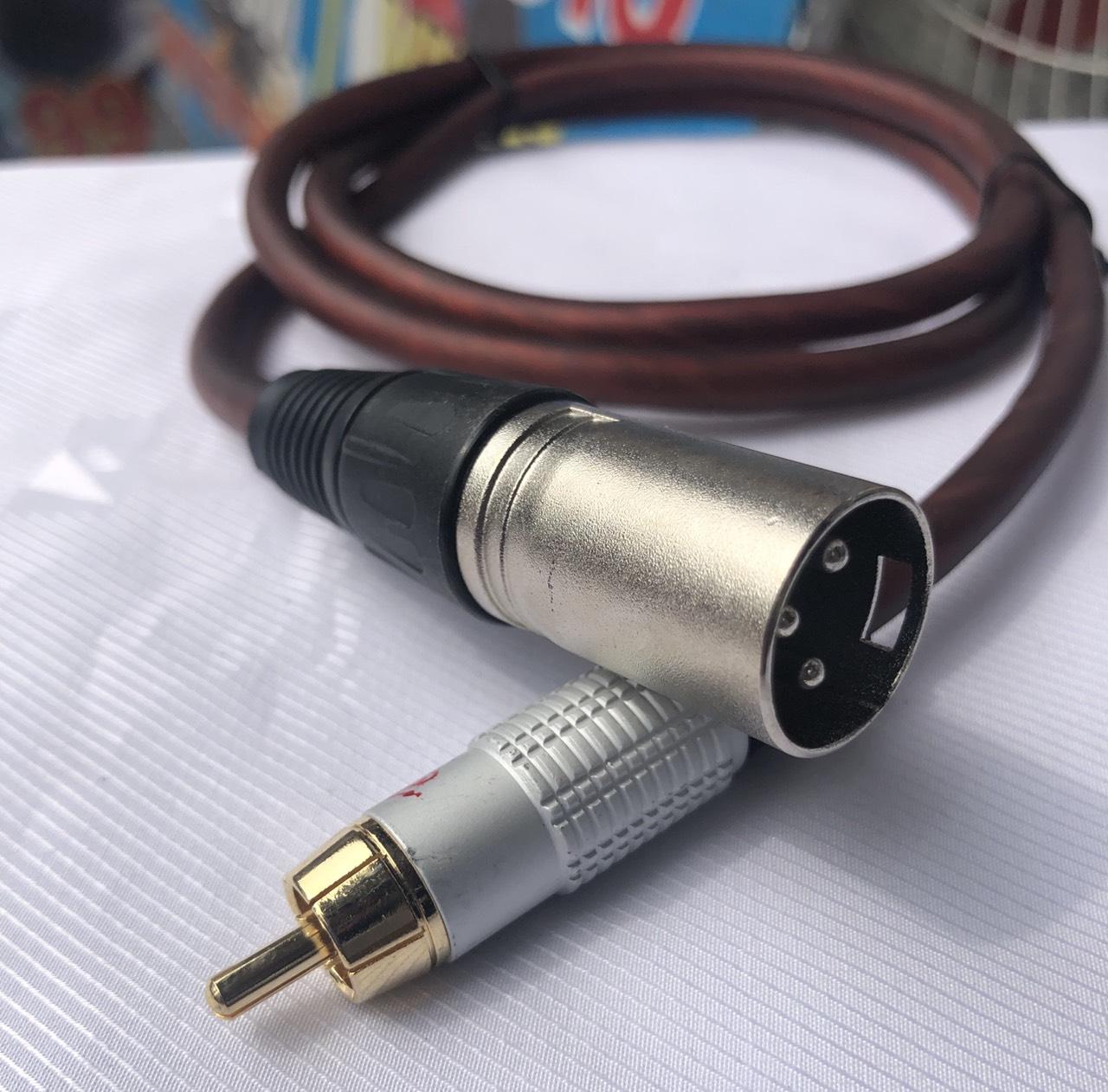 dây chuyển từ jack bông sen ra canon đực