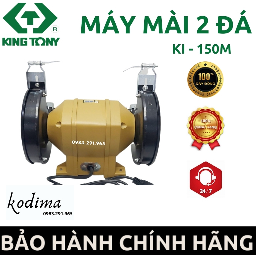 Máy mài để bàn 2 đá Kingtony KI-150mm công suất 1/2HP ( dây đồng 100% )