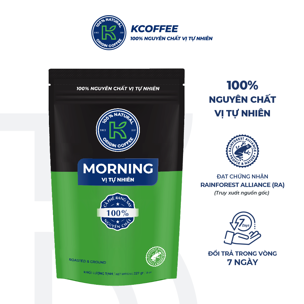 Cà Phê Rang Xay K Morning Thương Hiệu K Coffee Gói 227g