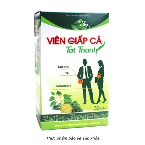 Viên Giấp cá - Trĩ - Táo bón - Suy tĩnh mạch - Tăng tính bền thành mạch máu, nhuận tràng, giảm các triệu chứng trĩ nội, trĩ ngoại, táo bón do nóng trong hoặc do thiếu chất xơ