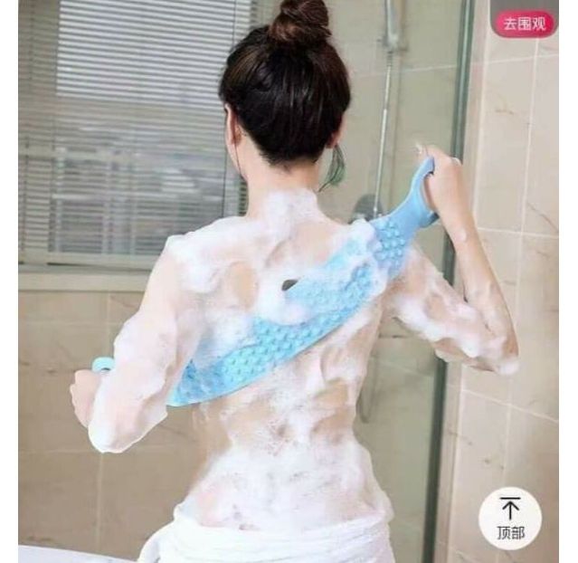 Dây Tắm Chà Lưng 2 mặt Bằng Silicone mẫu mới - chà lưng silicon