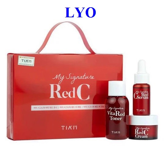 Set Mini dưỡng trắng Tiam My Signature Red C Mini set - Lyo Shop