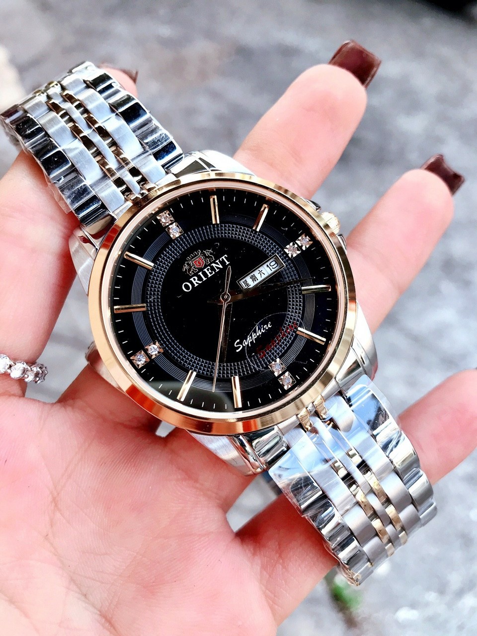 Đồng hồ nam thời trang oriento4 la grande classicque dây thép - size 40mm - fullbox