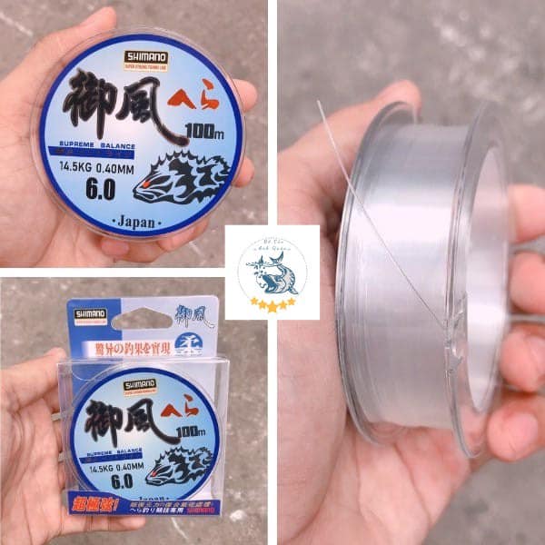 Dây cước câu cá tàng hình shimano nhật bản dài 100 mét - dây cước câu cá giá rẻ - docauanhquan