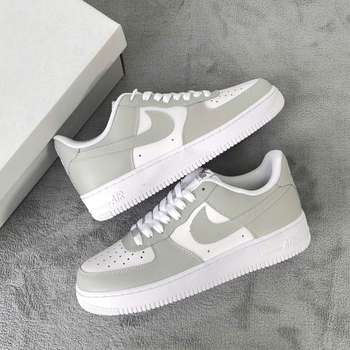 [Genuine] Nike Air Force 1 White Sneaker Daily Walking Shoes - 4