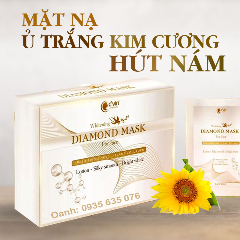 Mặt nạ Ủ trắng Kim Cương Hút Nám C'vin DIAMOND MASK