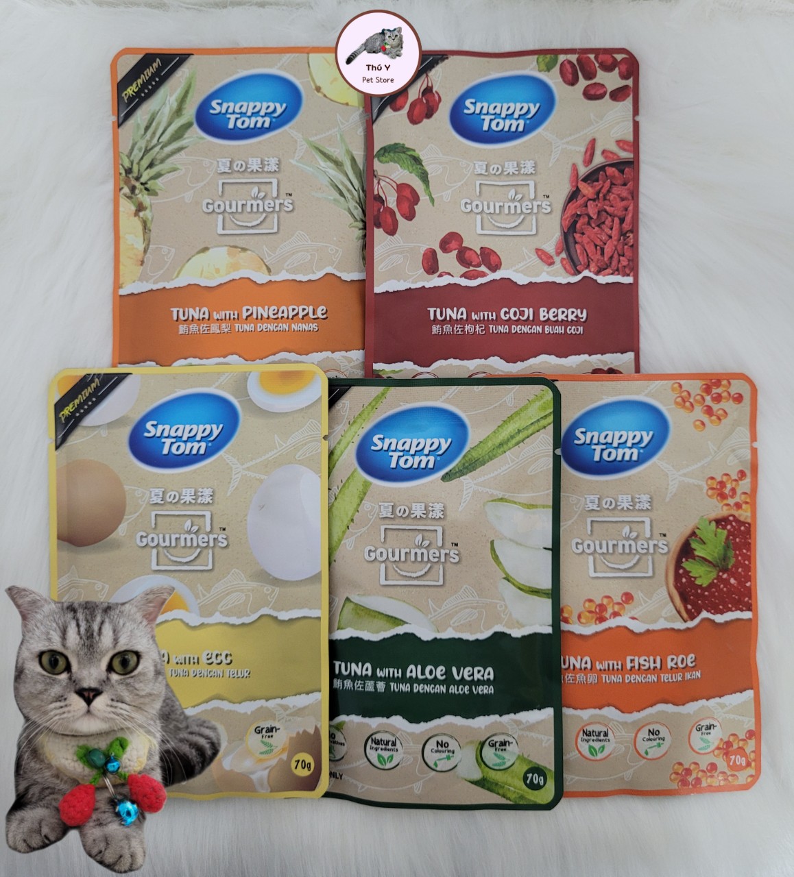 Pate snappy tom trái cây 70g - Pate cho mèo mix trái cây