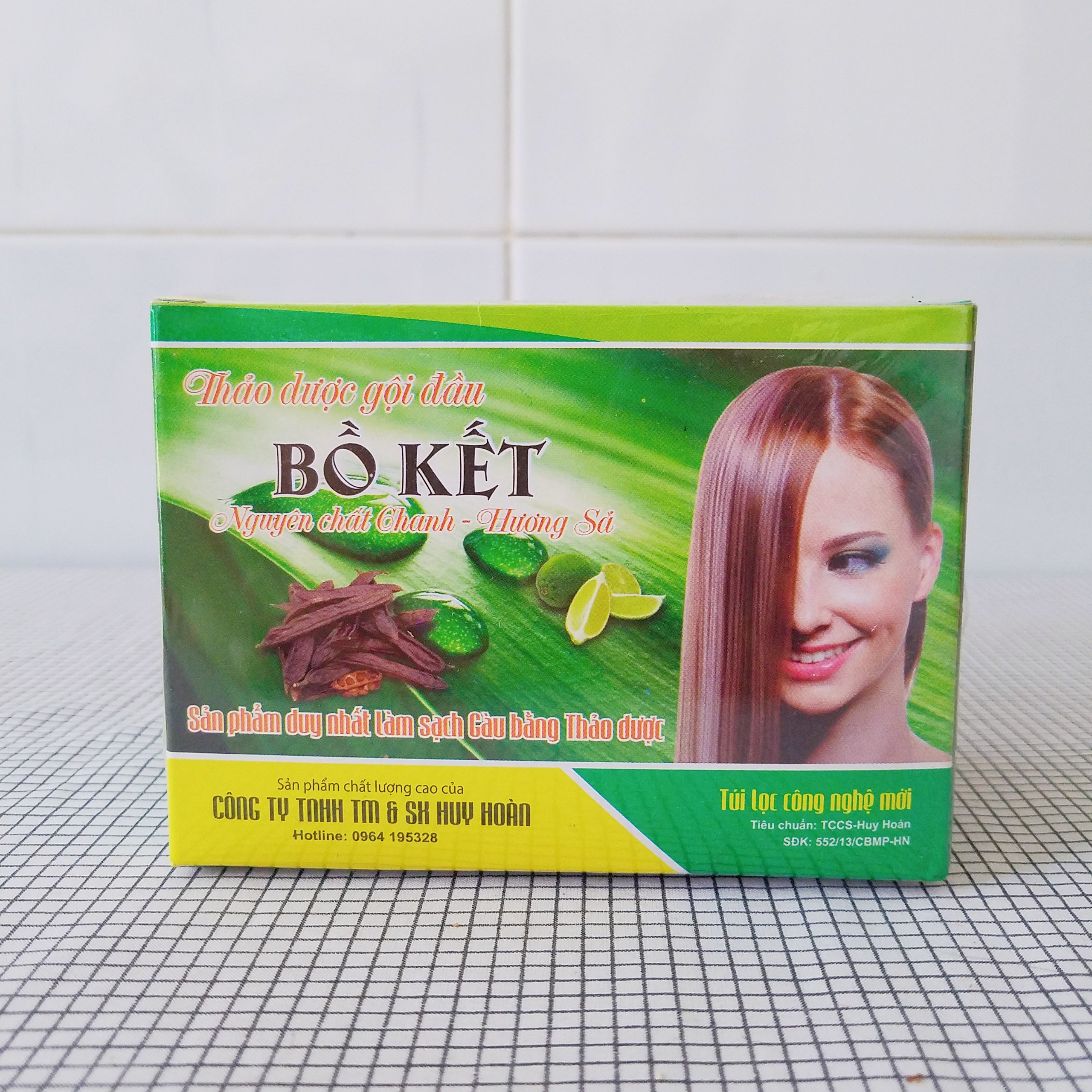 [HCM]⚡Hộp 10 Túi Lọc Thảo Dược Gội Đầu Bồ Kết Chanh Sả