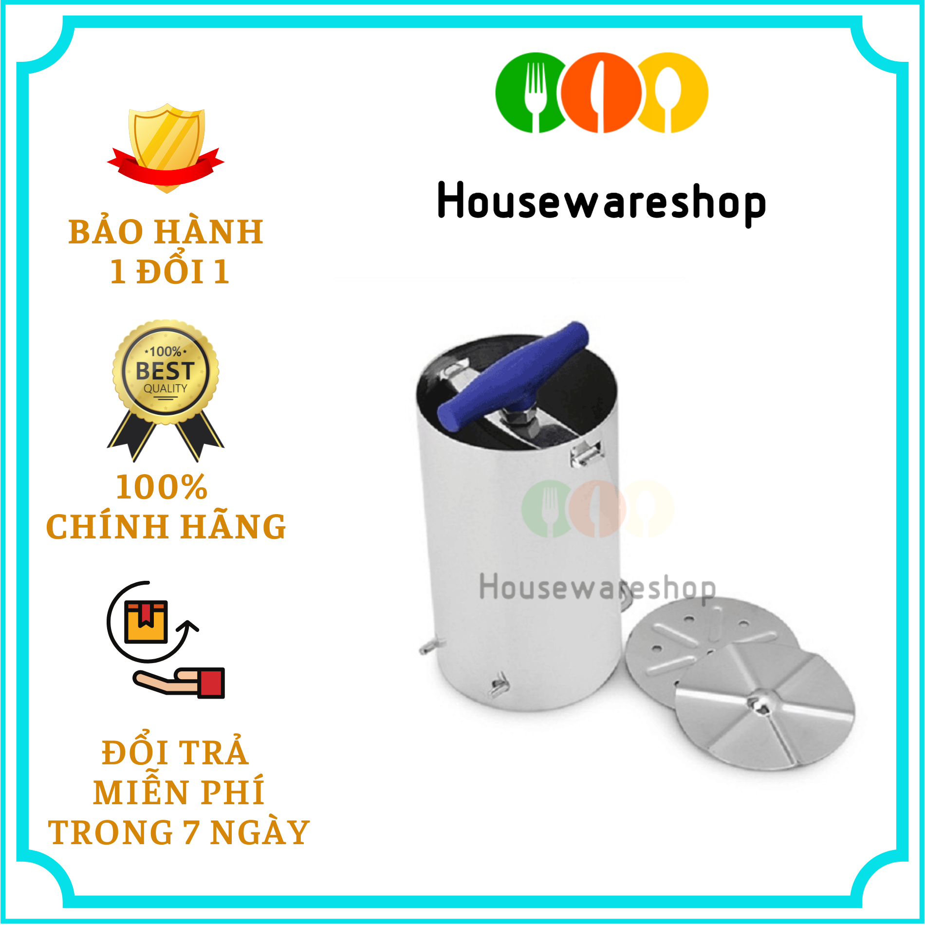 Khuôn làm giò chả inox loại 1kg Dragon