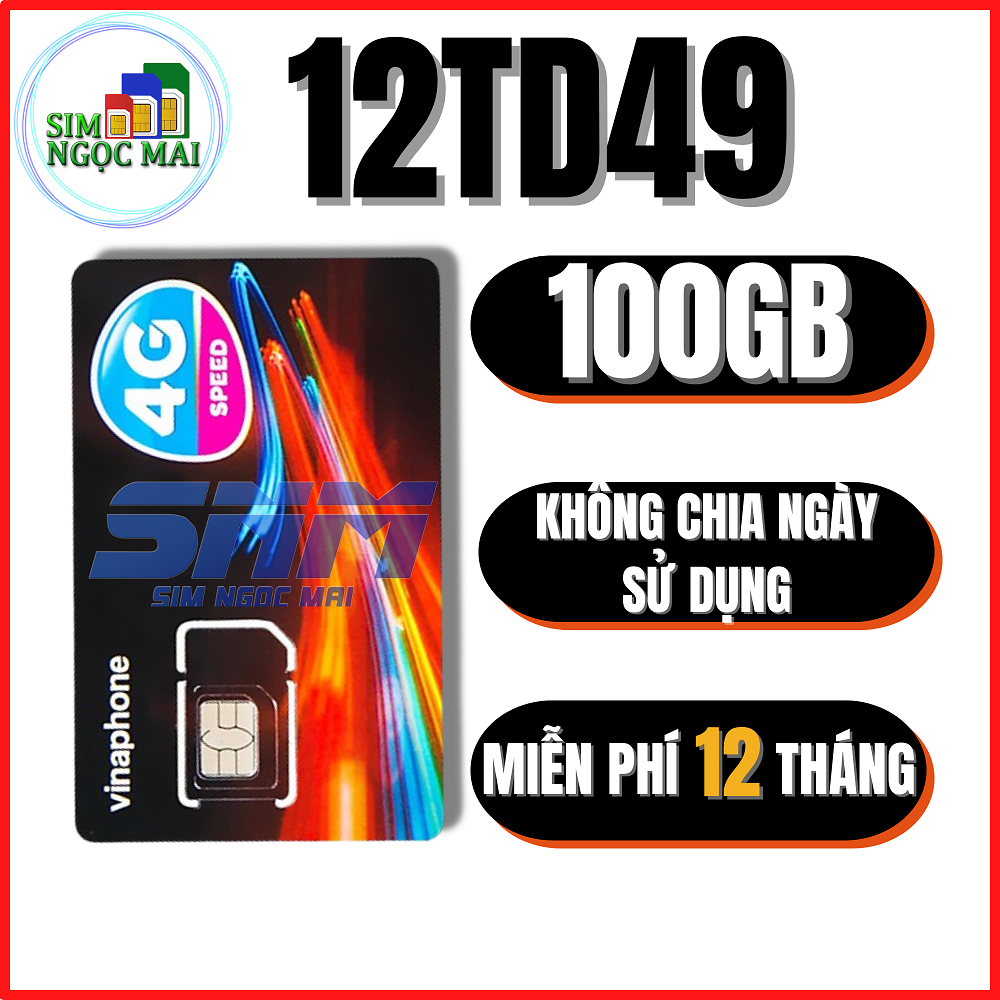 FREESHIP - CHƯA KÍCH HOẠT. [HCM]Sim 4G Vinaphone D500 - 12D49P - 12TD49 - 12BIG50Y - 12VD89P - 12D159V - U1500 Trọn Gói 12 Tháng - Sim Ngọc Mai - Sim Ngọc Mai