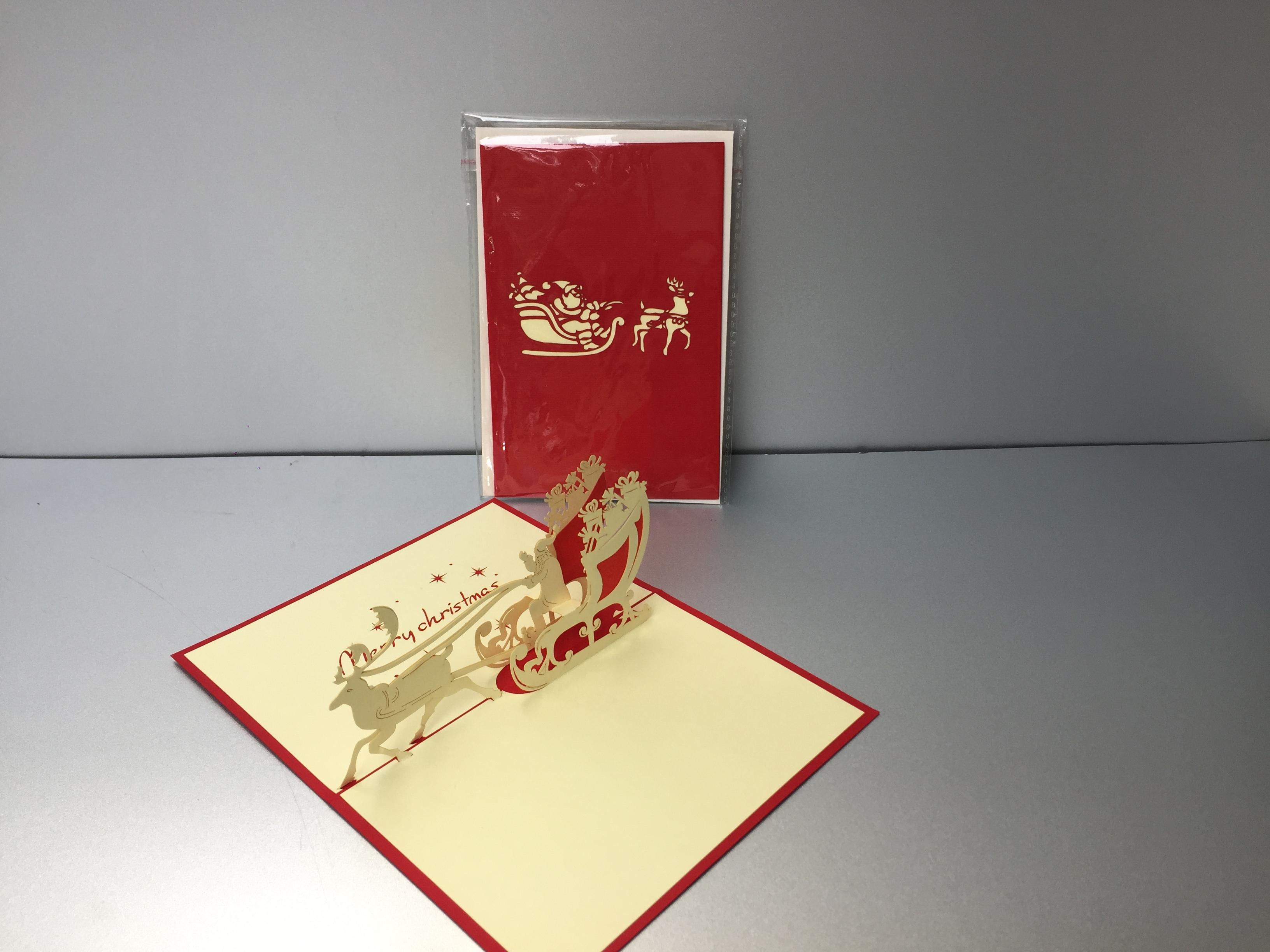 Santa 2 - noel - thiệp 3d