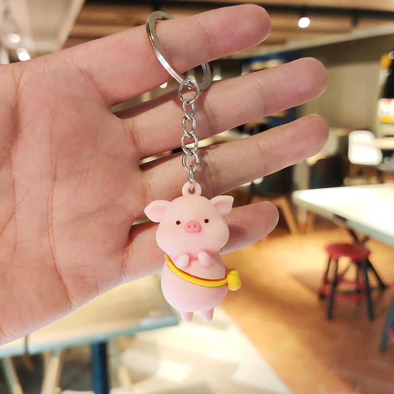 Móc khóa bé heo cute hồng - BullHouse.store