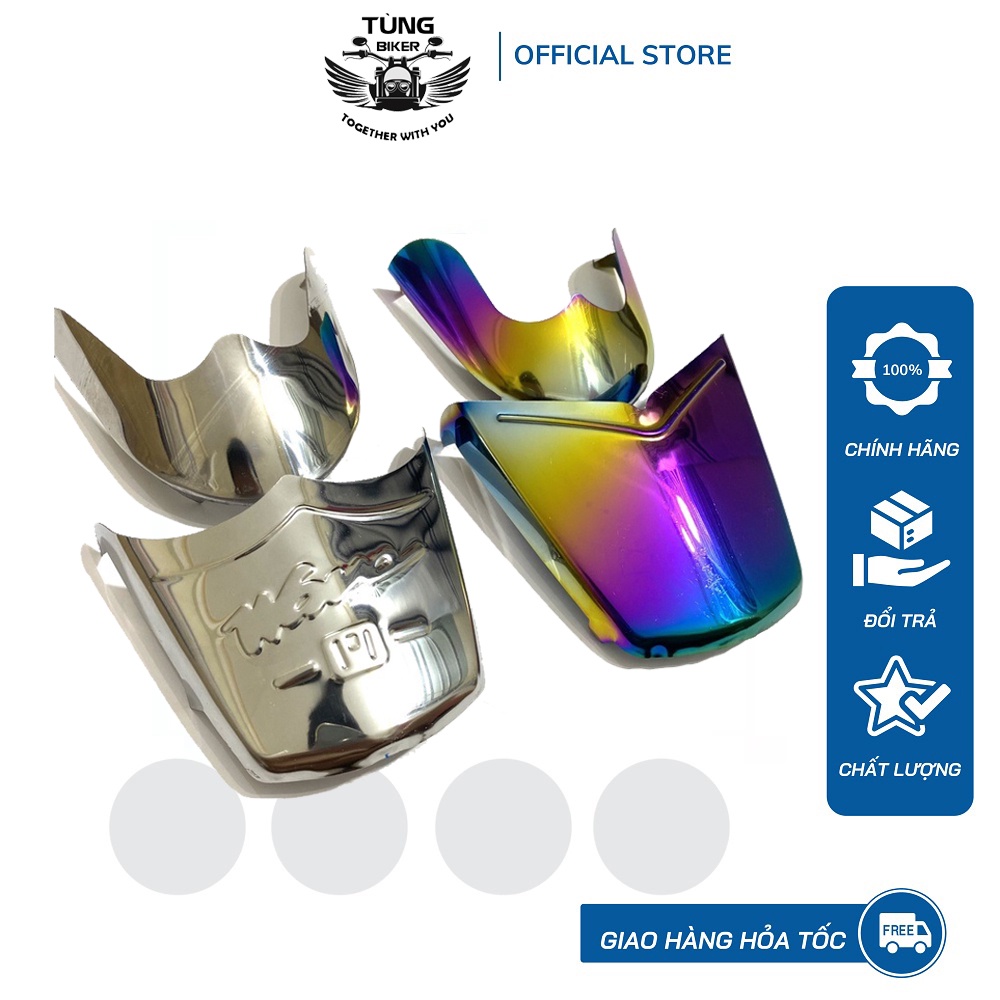 Ốp mũi dè chắn bùn trước sau xe wave titan/ inox