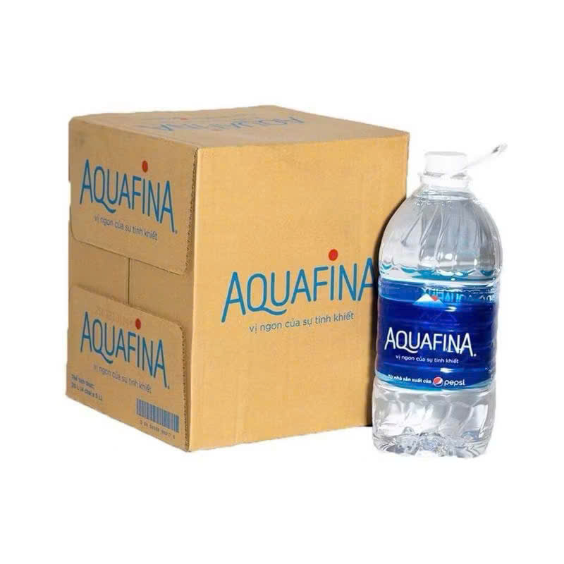 Thùng 4 Chai Nước tinh khiết Aquafina (5L/chai)