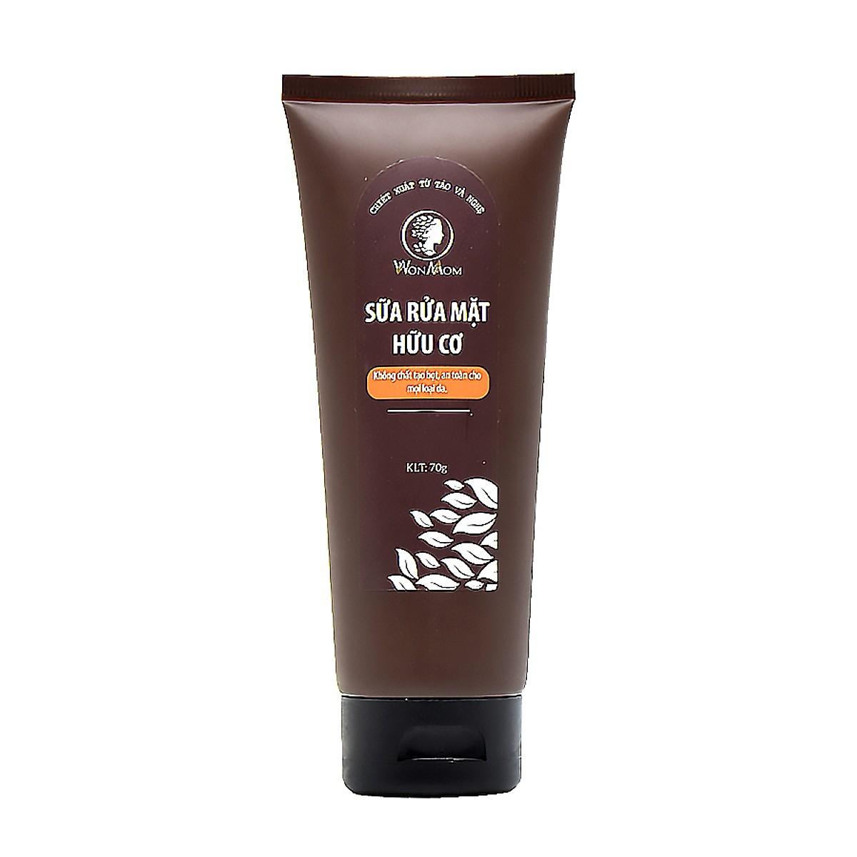 Sữa rửa mặt hữu cơ Wonmom 70gr