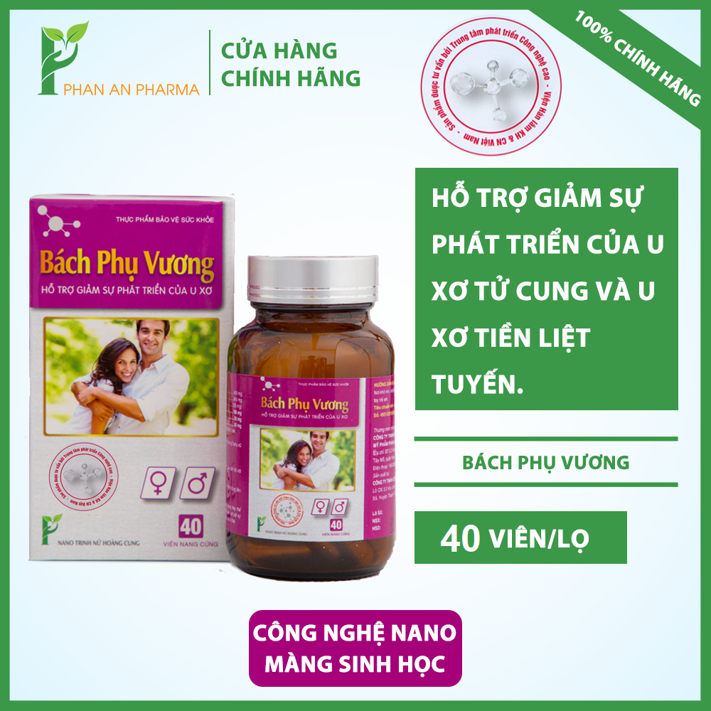 [CHÍNH HÃNG] Bách Phụ Vương Hỗ Trợ Điều Trị U Xơ Tử Cung, U Xơ Tuyến Vú, U Xơ Tiền Liệt Tuyến, Phì Đại Lành Tính Tiền Liệt Tuyến Nine's Beauty Nines Beauty Phan An Green