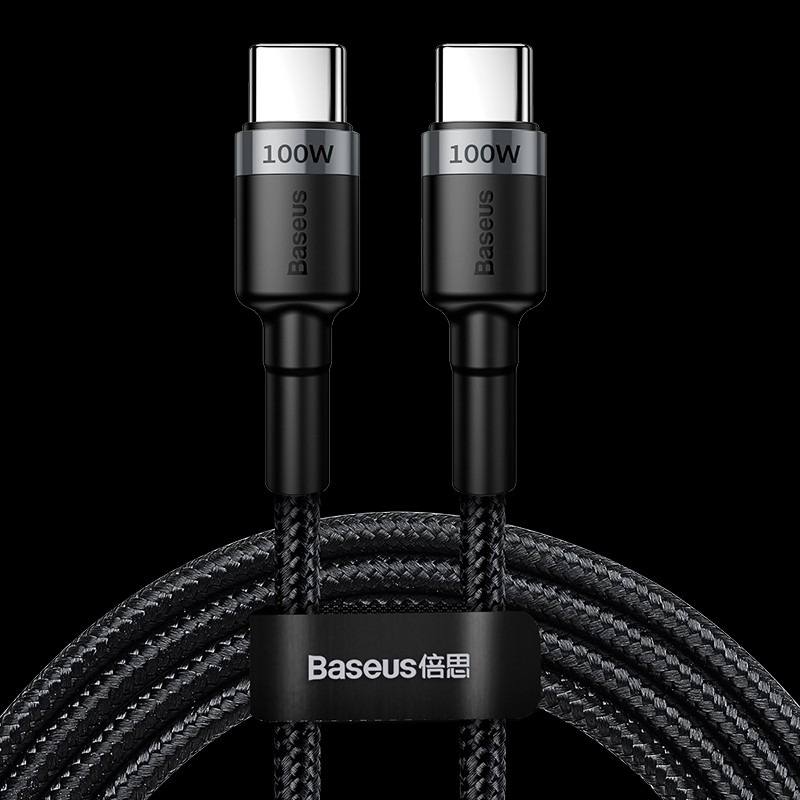 Cáp bện nylon siêu tốc độ baseus usb-c ra usb-c pd 3.0/qc 4.0 100w hàng chính hãng