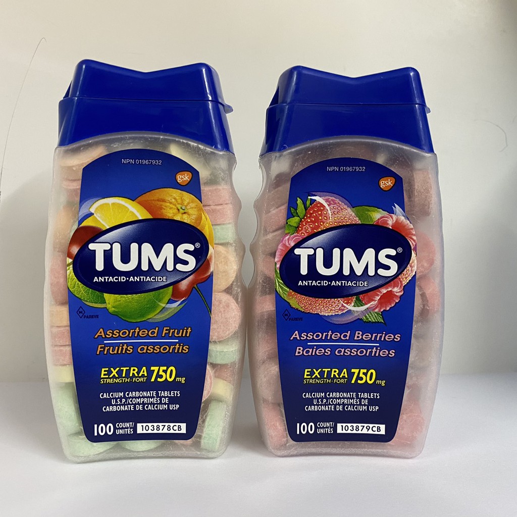 Kẹo Trái cây Tums Extra Strength Smoothies 100 viên