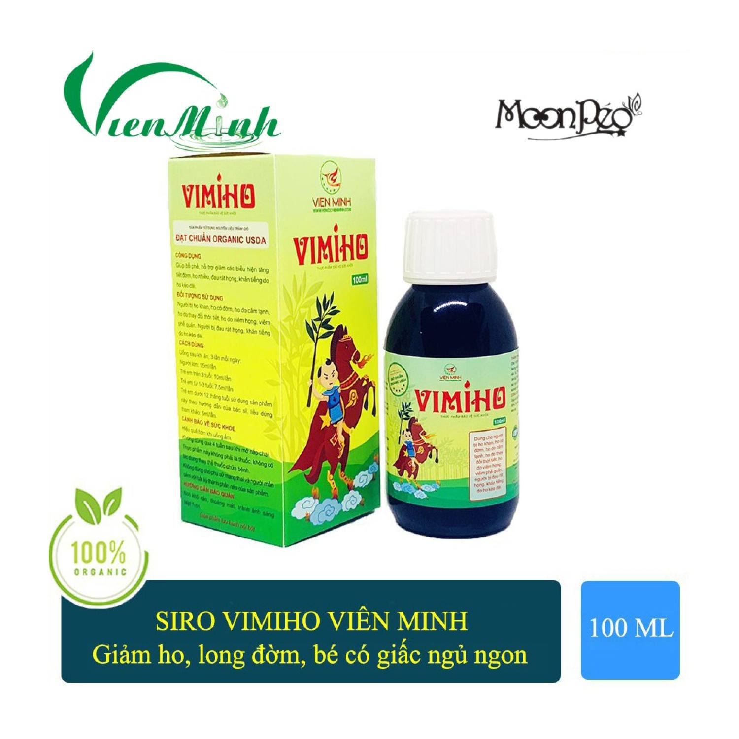 Siro ho thảo dượᴄ 100% vimiho 100ml