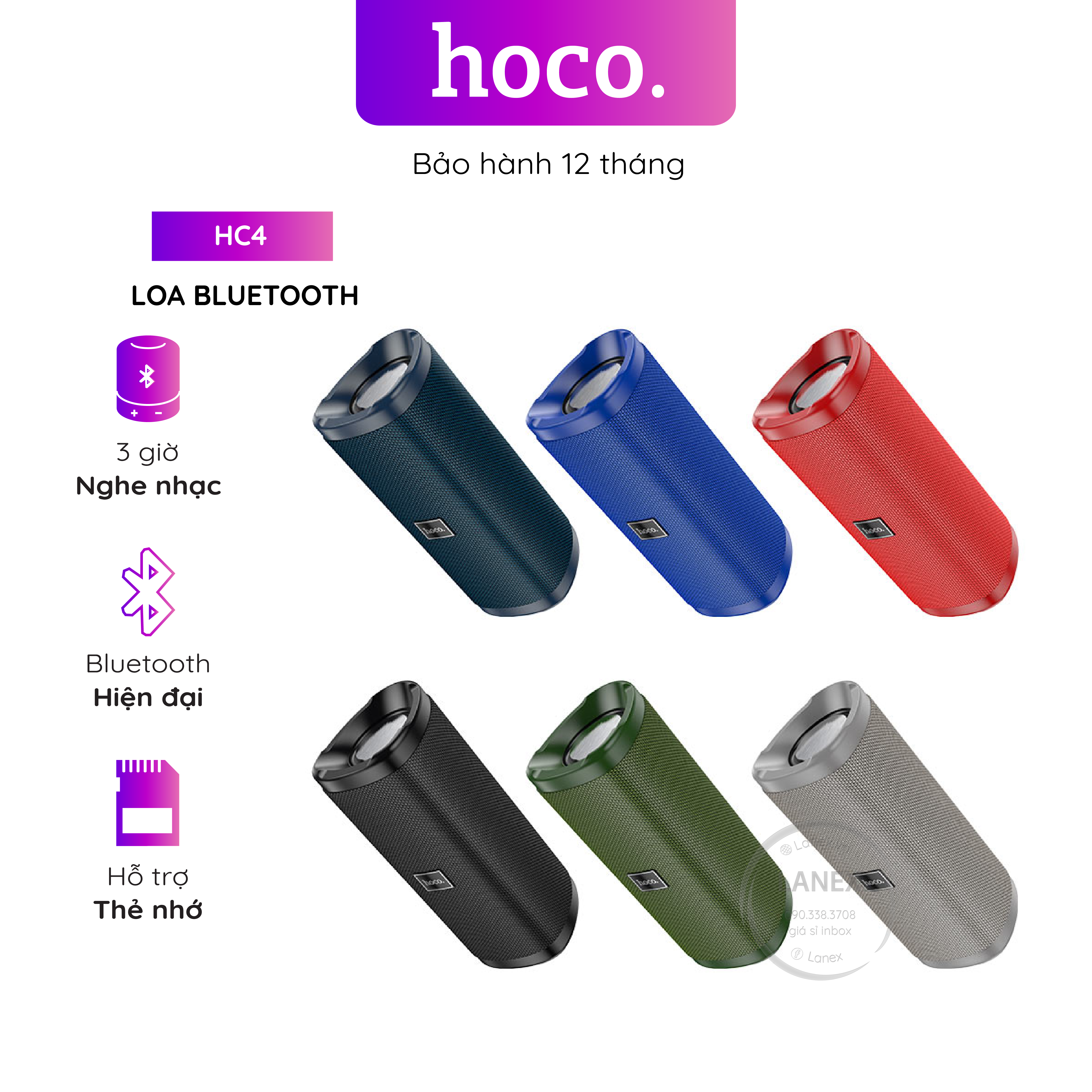 Loa bluetooth hoco hc4 tws 5w*2 v5.0