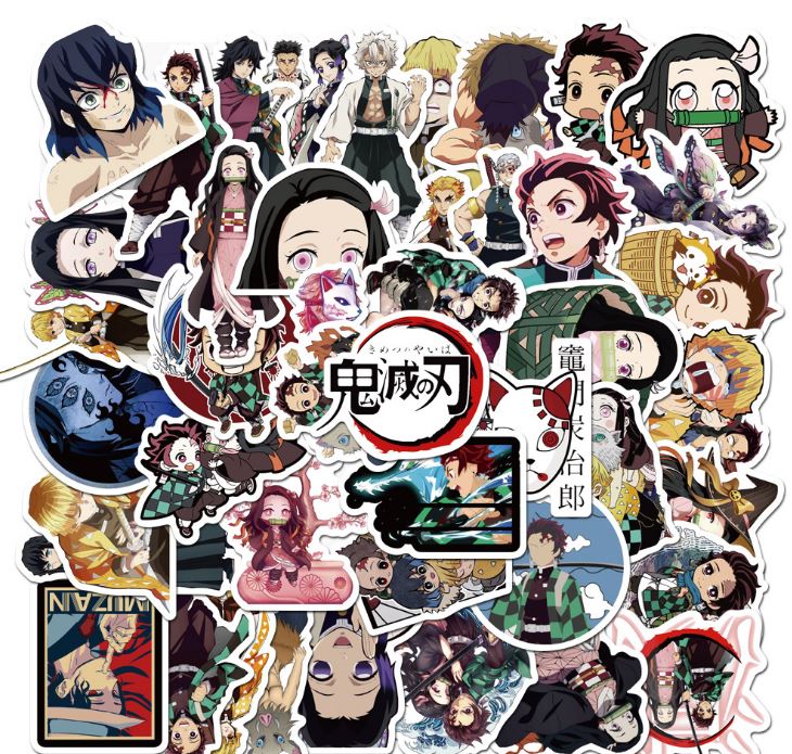 [HCM]Sticker Anime Devil Nhật Bản nhựa PVC không thấm nước dán nón bảo hiểm laptop điện thoại Vali xe Cực COOL #42