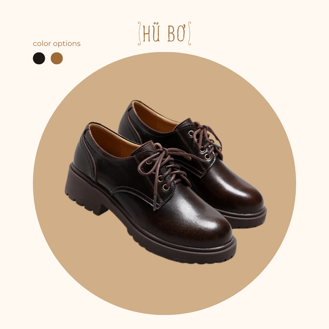 Original shoes - Giày da bò nữ phong cách vintage, retro