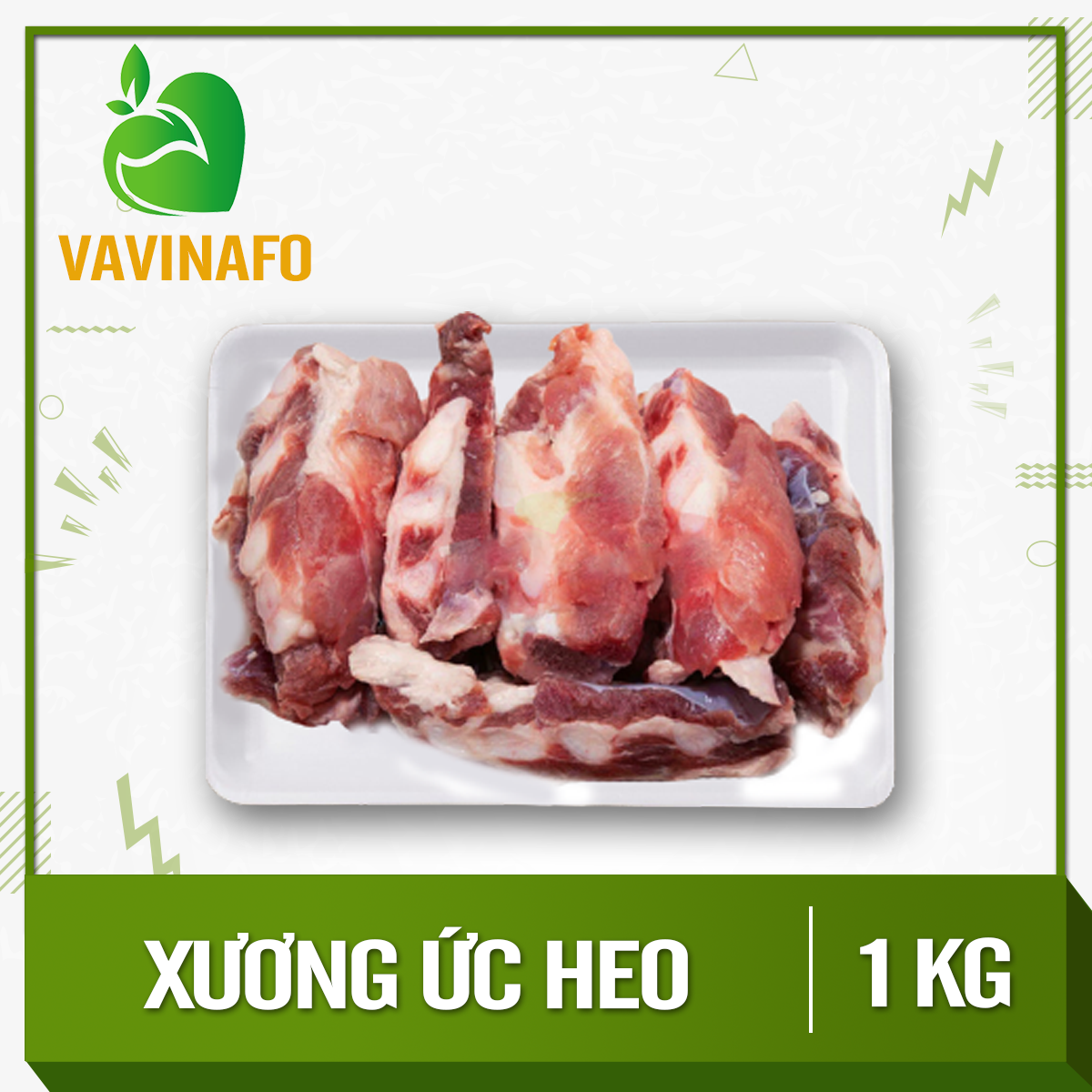 HCM - Xương ức heo (1 kg) - Thích hợp với các món canh, hầm, rang, xào chua ngọt - [Giao nhanh TPHCM]