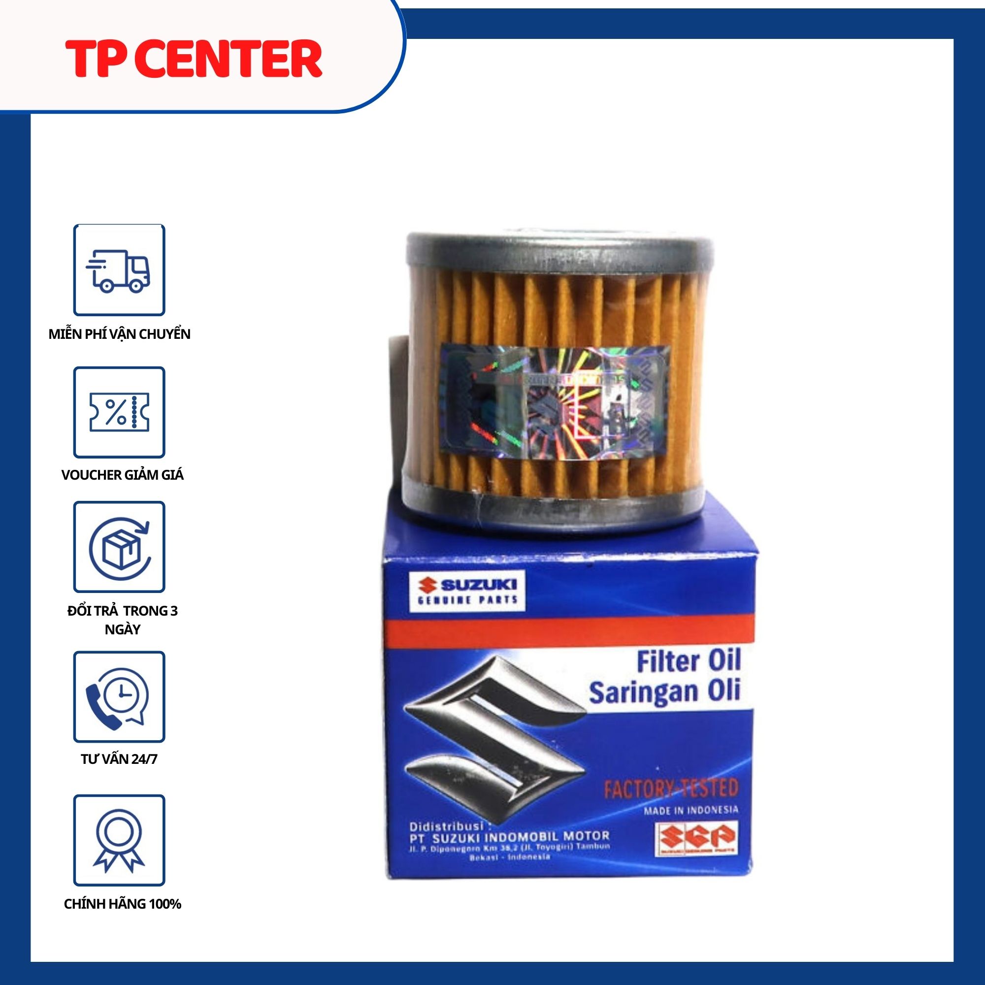 Lọc nhớt Suzuki INDO cao cấp