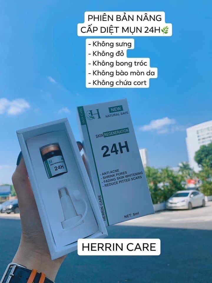 Trị Mụn Herrin Care 24h Không Sưng - Không Bong - Không Đỏ - Không Rát