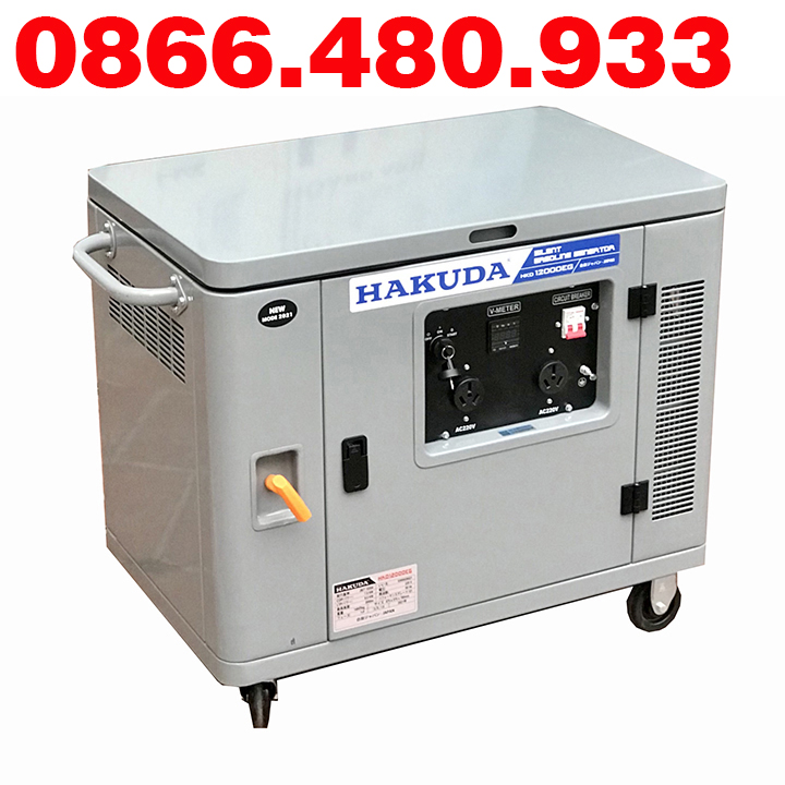 Máy Phát Điện Chạy Xăng Hakuda 10kw HKD14000EG Siêu Cách Âm
