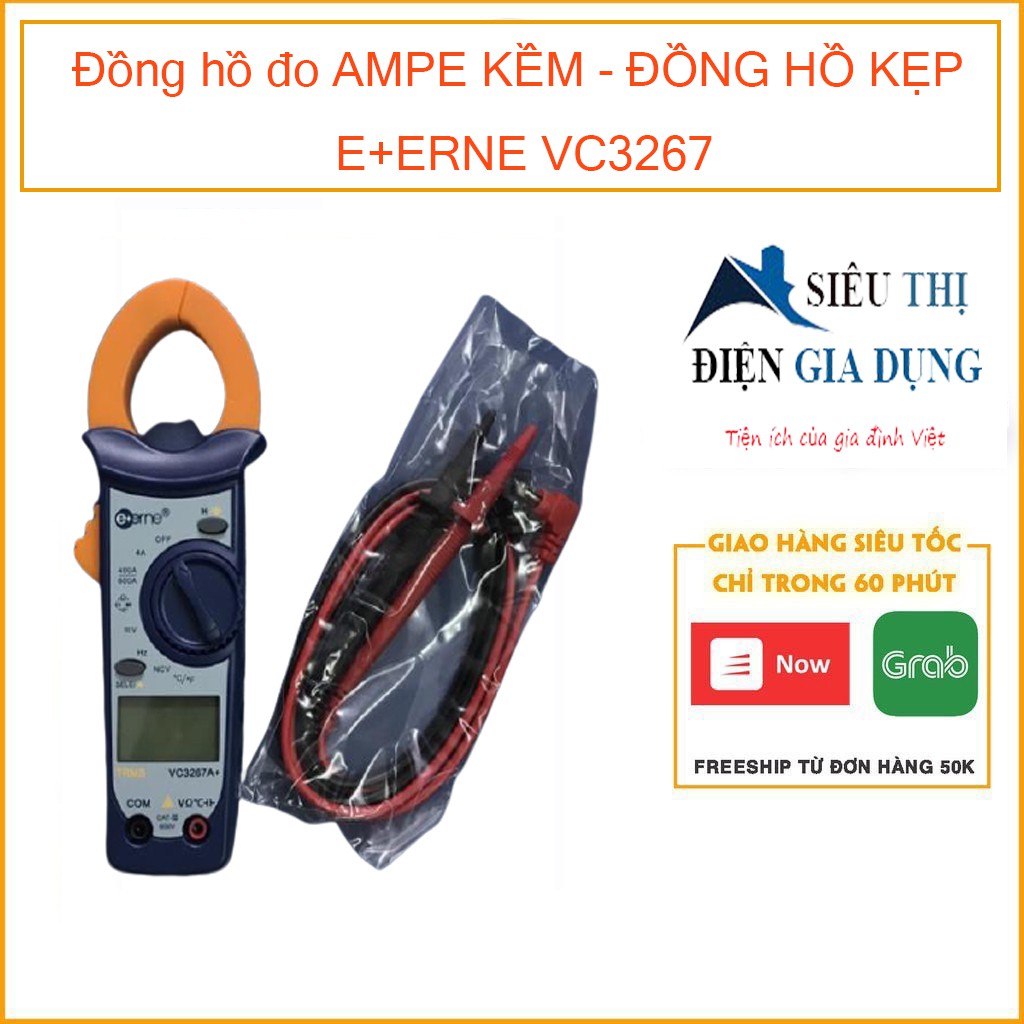 Đồng hồ đo ampe kềm - đồng hồ kẹp e+erne vc3267