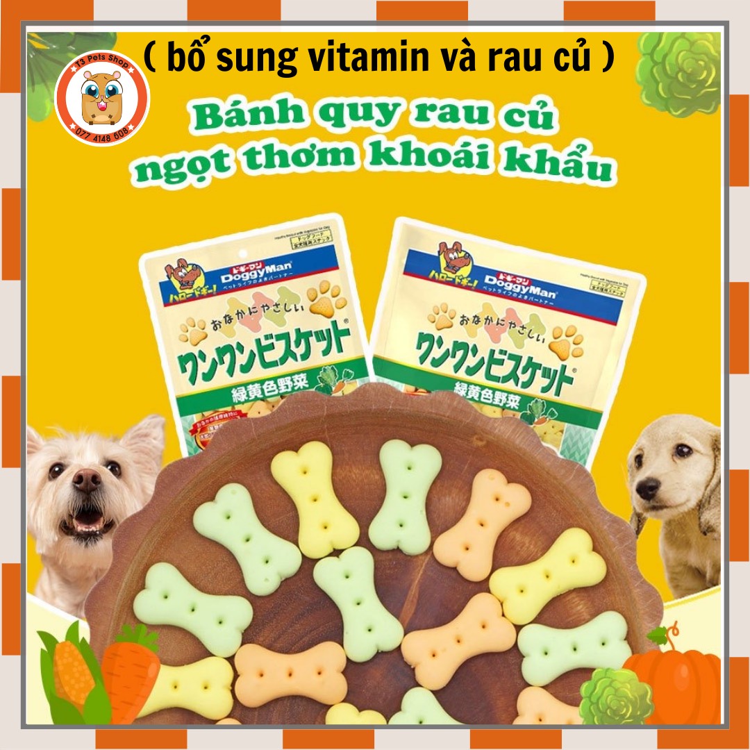 Bánh quy rau củ Doggy Man 160gr dành cho chó