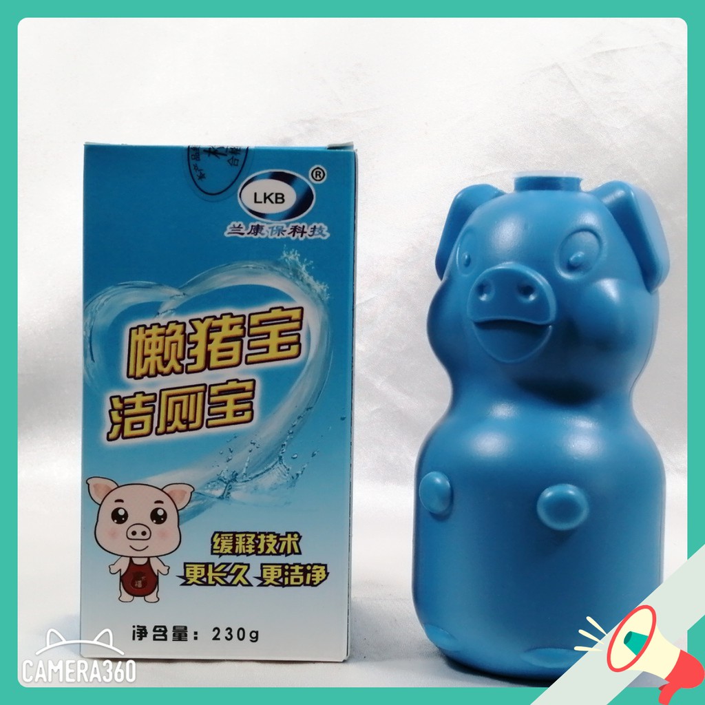 [HCM][THƠM LỪNG KHỬ MÙI TỐT] LỌ THẢ BỒN CẦU HÀN QUỐC HÌNH CON HEO LKB 230Gram - VIÊN TẨY BỒN CẦU HÌNH HEO TẨY SẠCH KHỬ MÙI HÔI CỰC TỐT