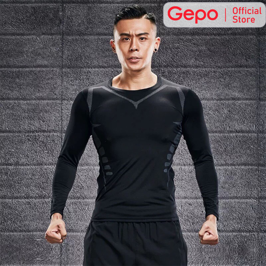 Áo Giữ Nhiệt Nam , Áo Legging Nam Dài Tay Chuyên Tập Gym Chạy Bộ Đá Bóng YINGHU